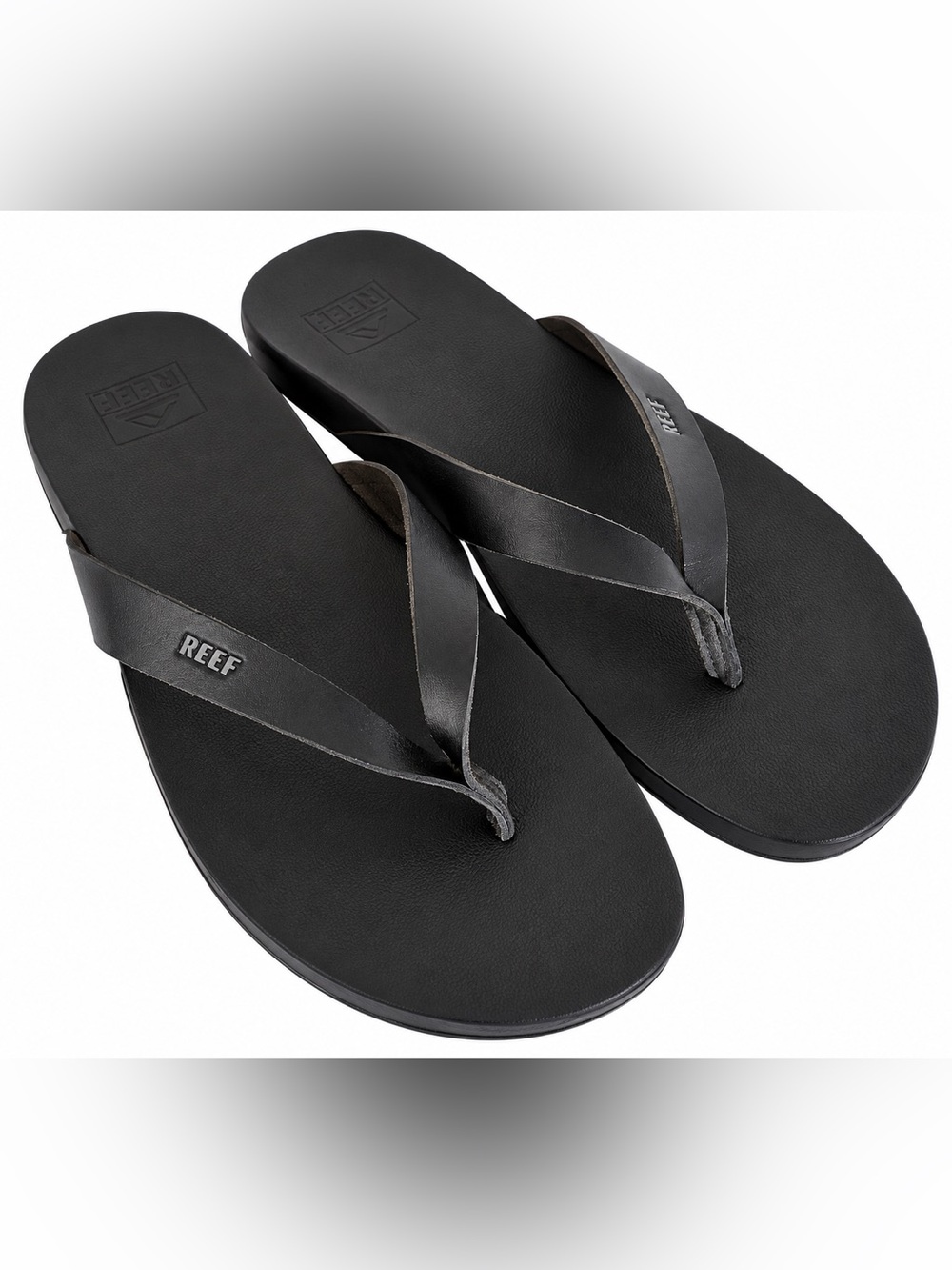 Reef women’s 10 cushion black minimalist sandal comfy flip flops